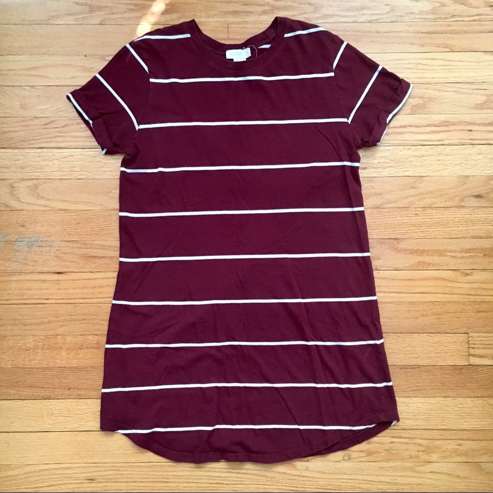 Forever 21 Raspberry Striped Dress